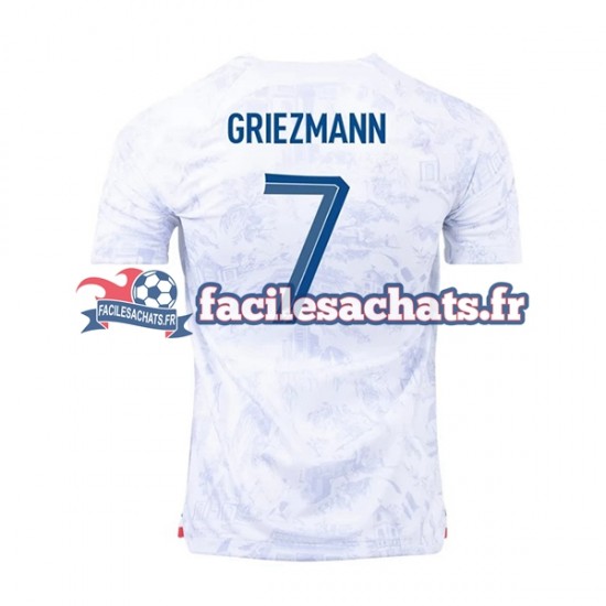 Maillot France Griezmann 7 World Cup 2022 Extérieur Homme MC