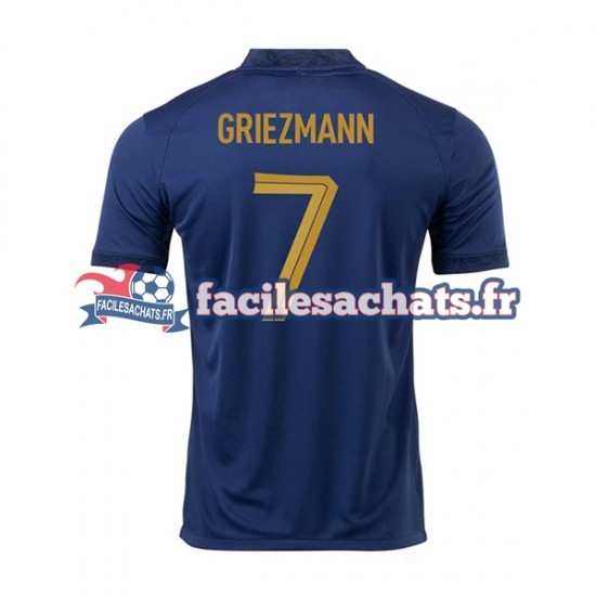 Maillot France Griezmann 7 World Cup 2022 Domicile Homme MC