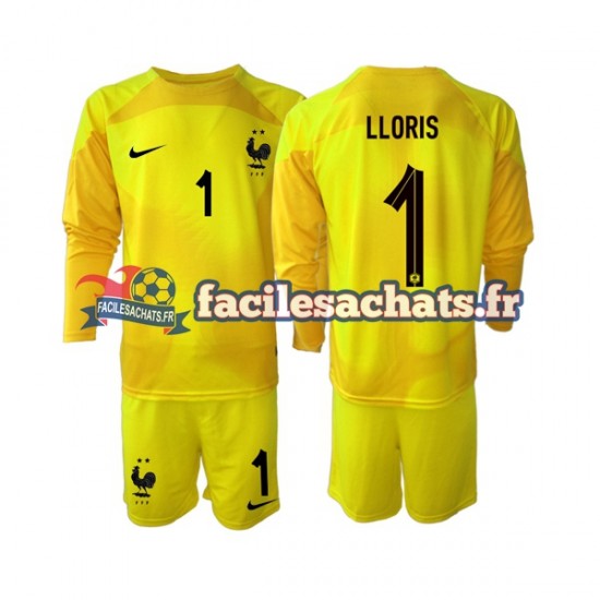 Maillot France Hugo Lloris 1 World Cup 2022 Gardien 3ème Enfant ML