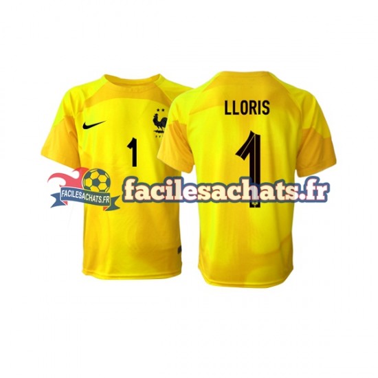 Maillot France Hugo Lloris 1 World Cup 2022 Gardien 3ème Homme MC