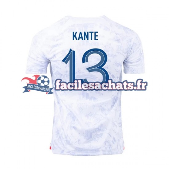 Maillot France Kante 13 World Cup 2022 Extérieur Homme MC