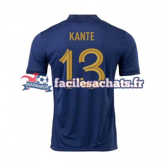 Maillot France Kante 13 World Cup 2022 Domicile Homme MC