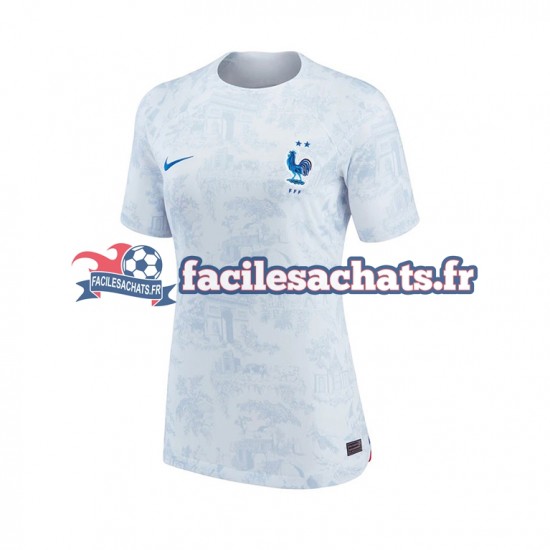 Maillot France World Cup 2022 Extérieur Femme MC