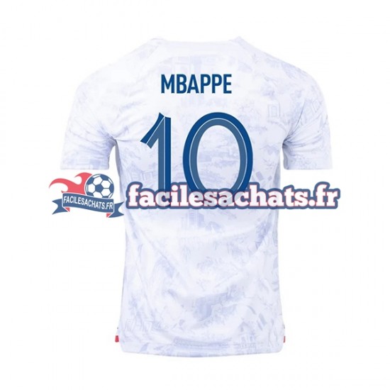 Maillot France Mbappe 10 World Cup 2022 Extérieur Homme MC