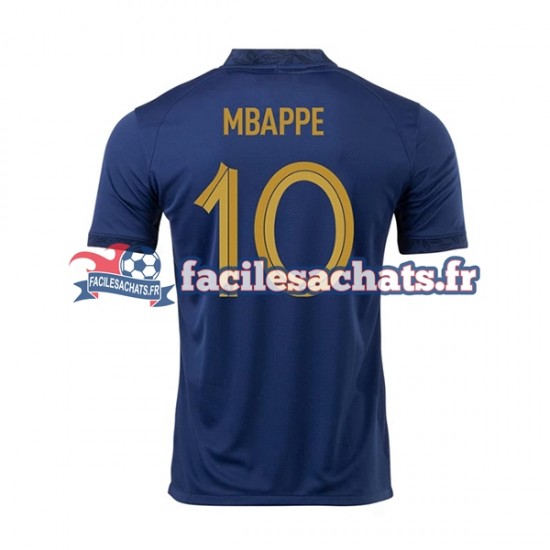 Maillot France Mbappe 10 World Cup 2022 Domicile Homme MC