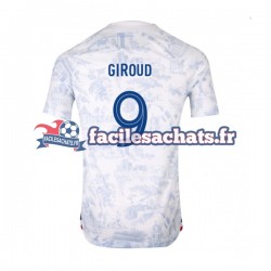Maillot France Olivier Giroud 9 World Cup 2022 Extérieur Homme MC