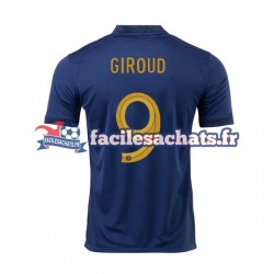 Maillot France Olivier Giroud 9 World Cup 2022 Domicile Homme MC