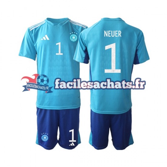 Maillot Allemagne Manuel Neuer 1 World Cup 2022 Gardien Domicile Enfant MC