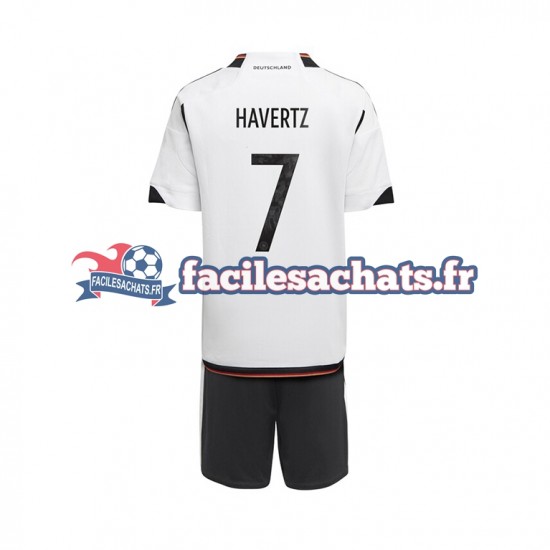 Maillot Allemagne Havertz 7 World Cup 2022 Domicile Enfant MC