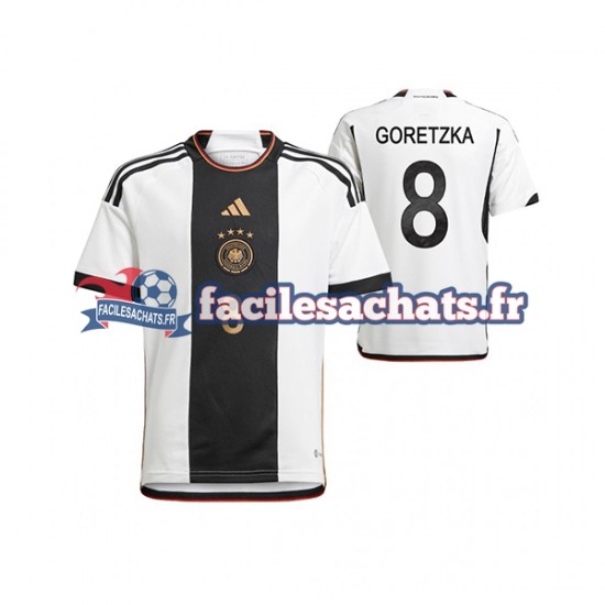 Maillot Allemagne Leon Goretzka 8 World Cup 2022 Domicile Homme MC