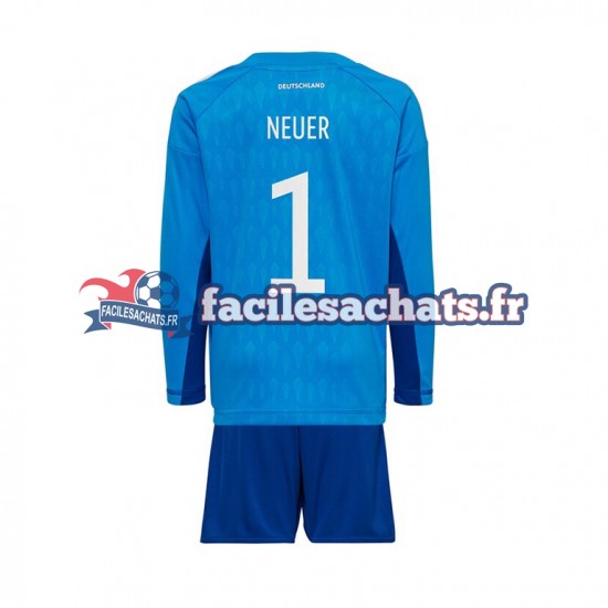 Maillot Allemagne Manuel Neuer 1 World Cup 2022 Gardien Domicile Enfant ML