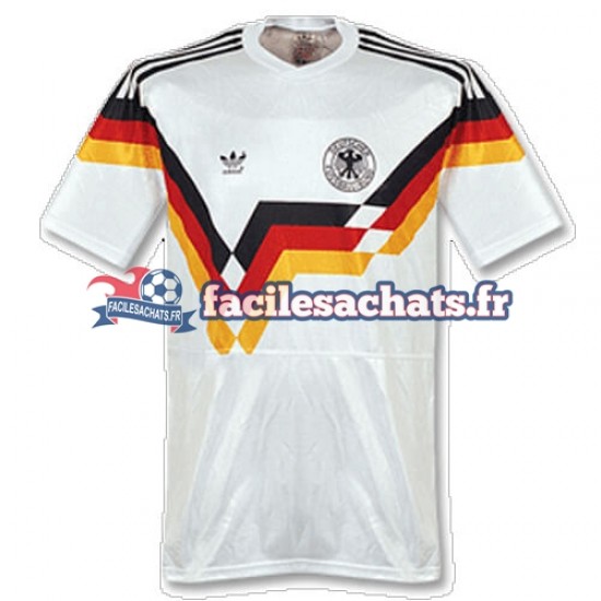 Maillot Allemagne Retro 1990 Domicile Homme MC