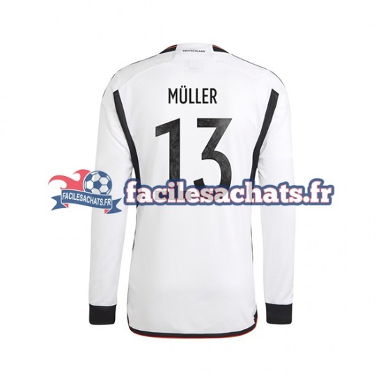 Maillot Allemagne Thomas Muller 13 World Cup 2022 Domicile Homme ML