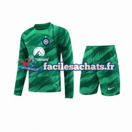 Maillot Inter Milan 2023-2024 Gardien Extérieur Enfant ML