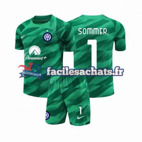 Maillot Inter Milan Sommer 1 2023-2024 Gardien Extérieur Enfant MC