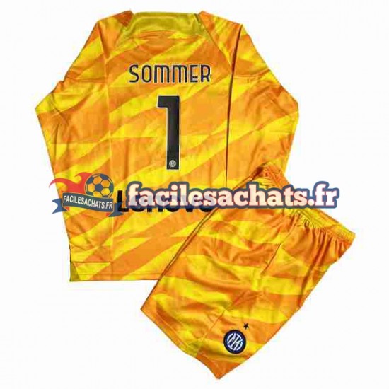 Maillot Inter Milan Sommer 1 2023-2024 Gardien Domicile Enfant ML