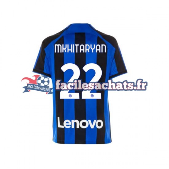 Maillot Inter Milan Henrikh Mkhitaryan 22 2022-2023 Domicile Homme MC