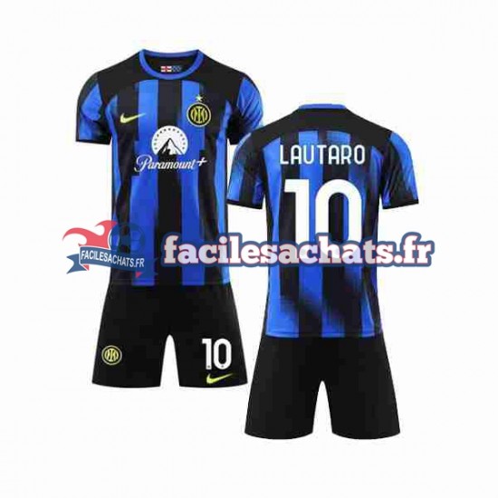 Maillot Inter Milan Lautaro Martinez 10 2023-2024 Domicile Enfant MC