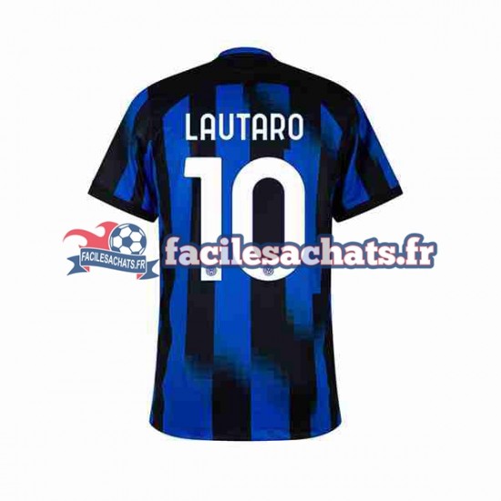 Maillot Inter Milan Lautaro Martinez 10 2023-2024 Domicile Homme MC