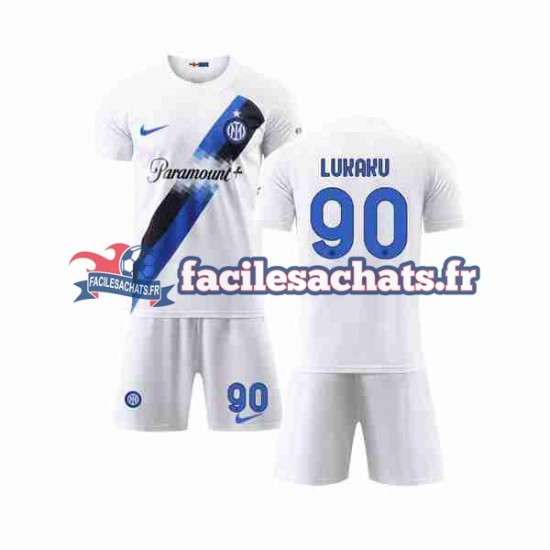 Maillot Inter Milan Lukaku 90 2023-2024 Extérieur Enfant MC