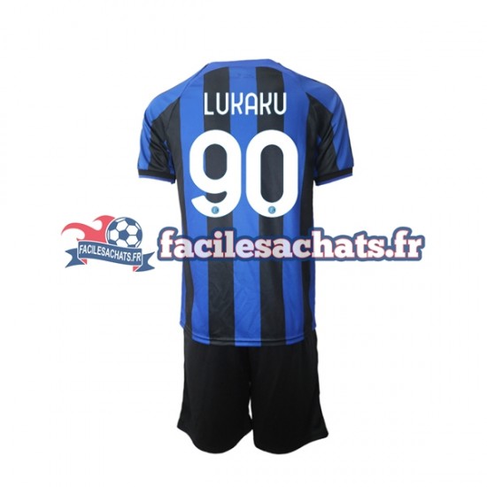 Maillot Inter Milan Romelu Lukaku 90 2022-2023 Domicile Enfant MC