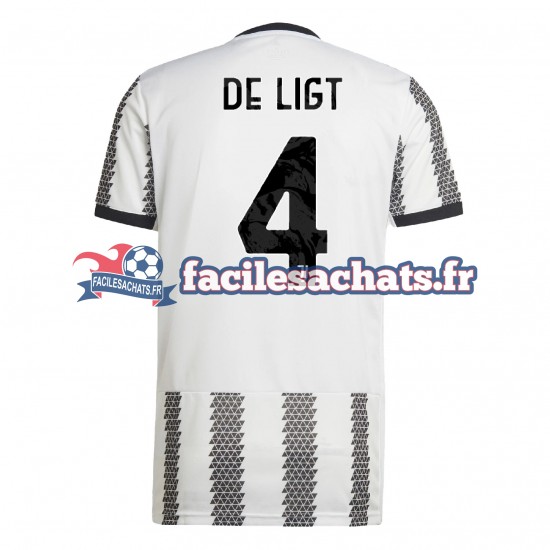 Maillot Juventus De Ligt 4 2022-2023 Domicile Homme MC