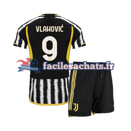 Maillot États-Unis Juventus Dn Vlahovic 9 2023-2024 Domicile Enfant MC