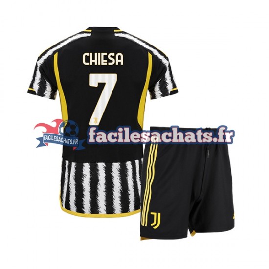 Maillot Juventus Federico Chiesa 7 2023-2024 Domicile Enfant MC