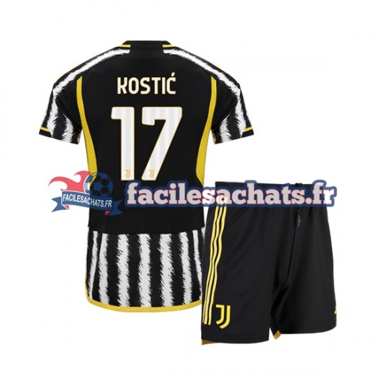 Maillot Juventus Filip Kostic 17 2023-2024 Domicile Enfant MC