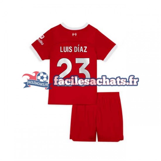 Maillot Liverpool Luis Diaz 23 2023-2024 Domicile Enfant MC