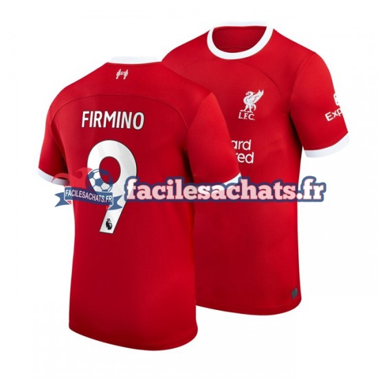 Maillot Liverpool Roberto Firmino 9 2023-2024 Domicile Homme MC