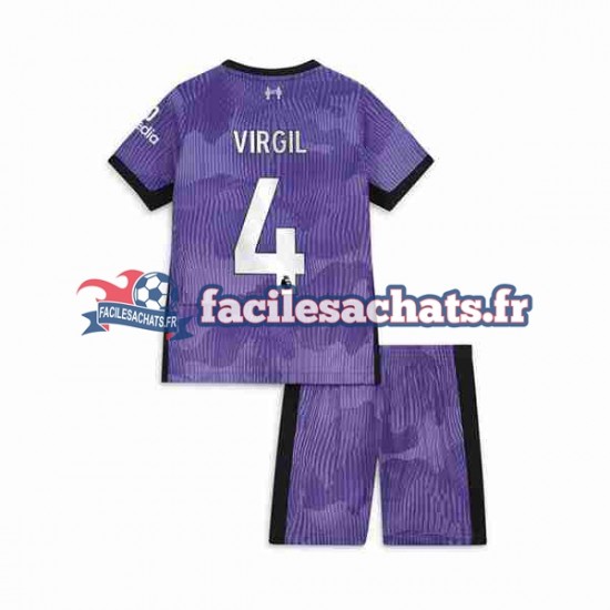 Maillot Liverpool Virgil van Dijk 4 2023-2024 3ème Enfant MC