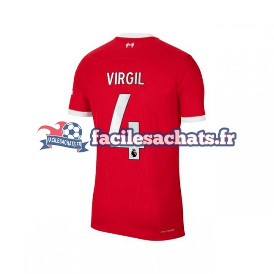 Maillot Liverpool Virgil van Dijk 4 2023-2024 Domicile Homme MC