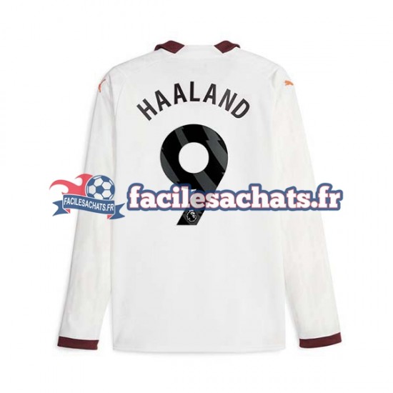 Maillot Manchester City Erling Haaland 9 2023-2024 Extérieur Homme ML