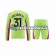 Maillot Manchester City Ederson Moraes 31 2023-2024 Gardien 3ème Enfant ML