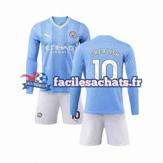 Maillot Manchester City Grealish 10 2023-2024 Domicile Enfant ML