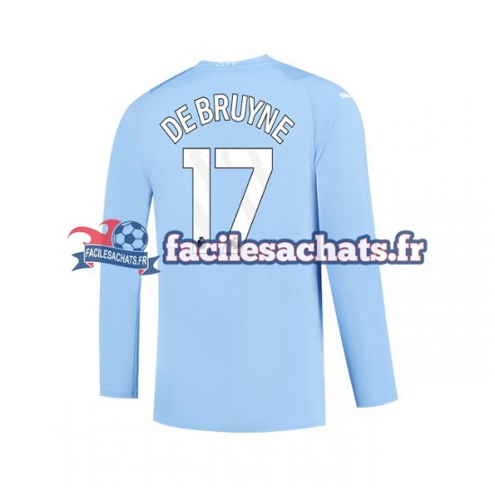 Maillot Manchester City Kevin De Bruyne 17 2023-2024 Domicile Homme ML