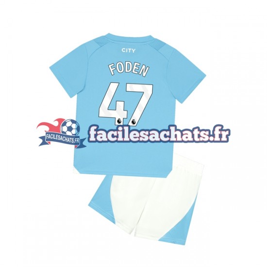 Maillot Manchester City Phil Foden 47 2023-2024 Domicile Enfant MC