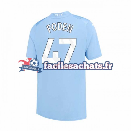 Maillot Manchester City Phil Foden 47 2023-2024 Domicile Homme MC