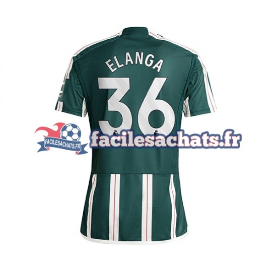 Maillot Manchester United Anthony Elanga 36 2023-2024 Extérieur Homme MC