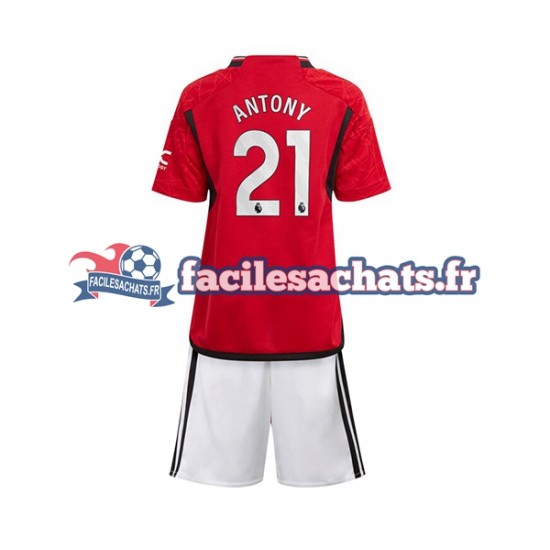 Maillot Manchester United Antony Matheus 21 2023-2024 Domicile Enfant MC