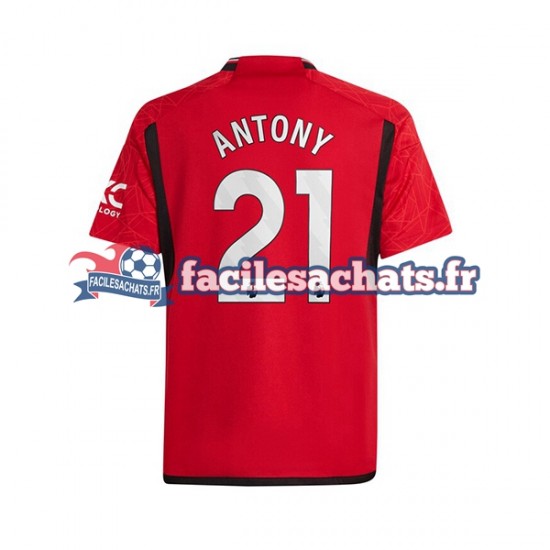 Maillot Manchester United Antony Matheus 21 2023-2024 Domicile Homme MC