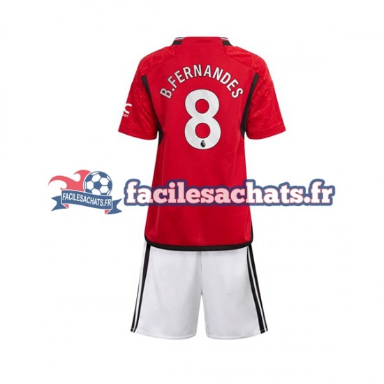 Maillot Manchester United B Fernandes 8 2023-2024 Domicile Enfant MC