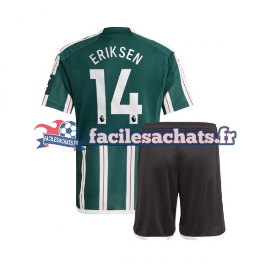 Maillot Manchester United Christian Eriksen 14 2023-2024 Extérieur Enfant MC