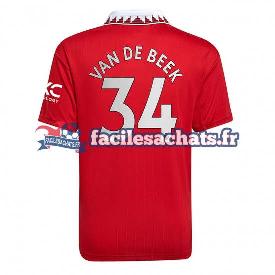 Maillot Manchester United Donny van de Beek 34 2022-2023 Domicile Homme MC