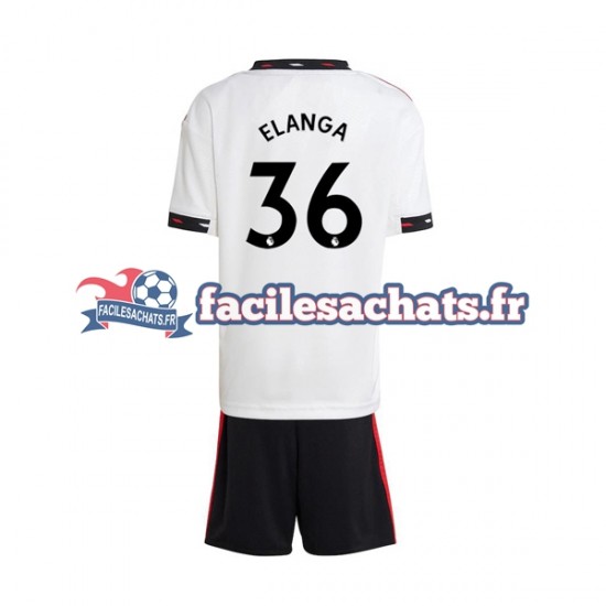 Maillot Manchester United Elanga 36 2022-2023 Extérieur Enfant MC