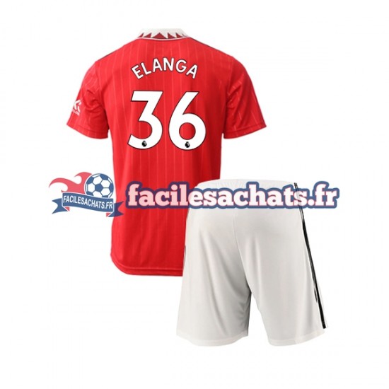 Maillot Manchester United Elanga 36 2022-2023 Domicile Enfant MC