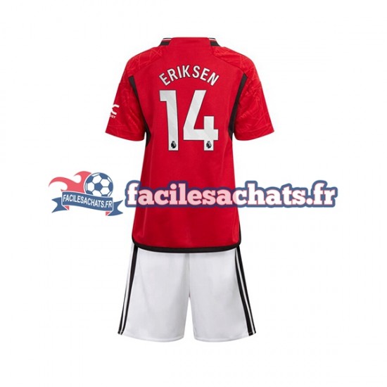 Maillot Manchester United Eriksen 14 2023-2024 Domicile Enfant MC