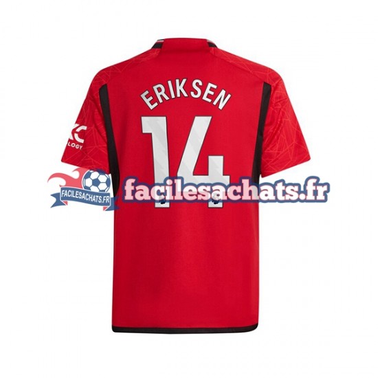 Maillot Manchester United Eriksen 14 2023-2024 Domicile Homme MC