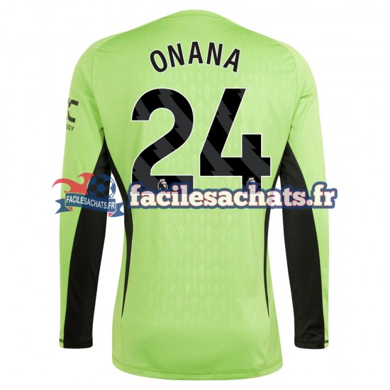 Maillot Manchester United Andre Onana 24 2023-2024 Gardien Domicile Homme ML